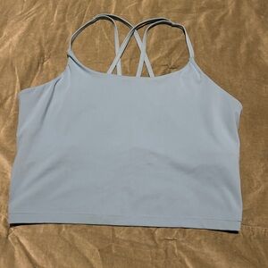 #58 Blogilates Light Blue Tank Top